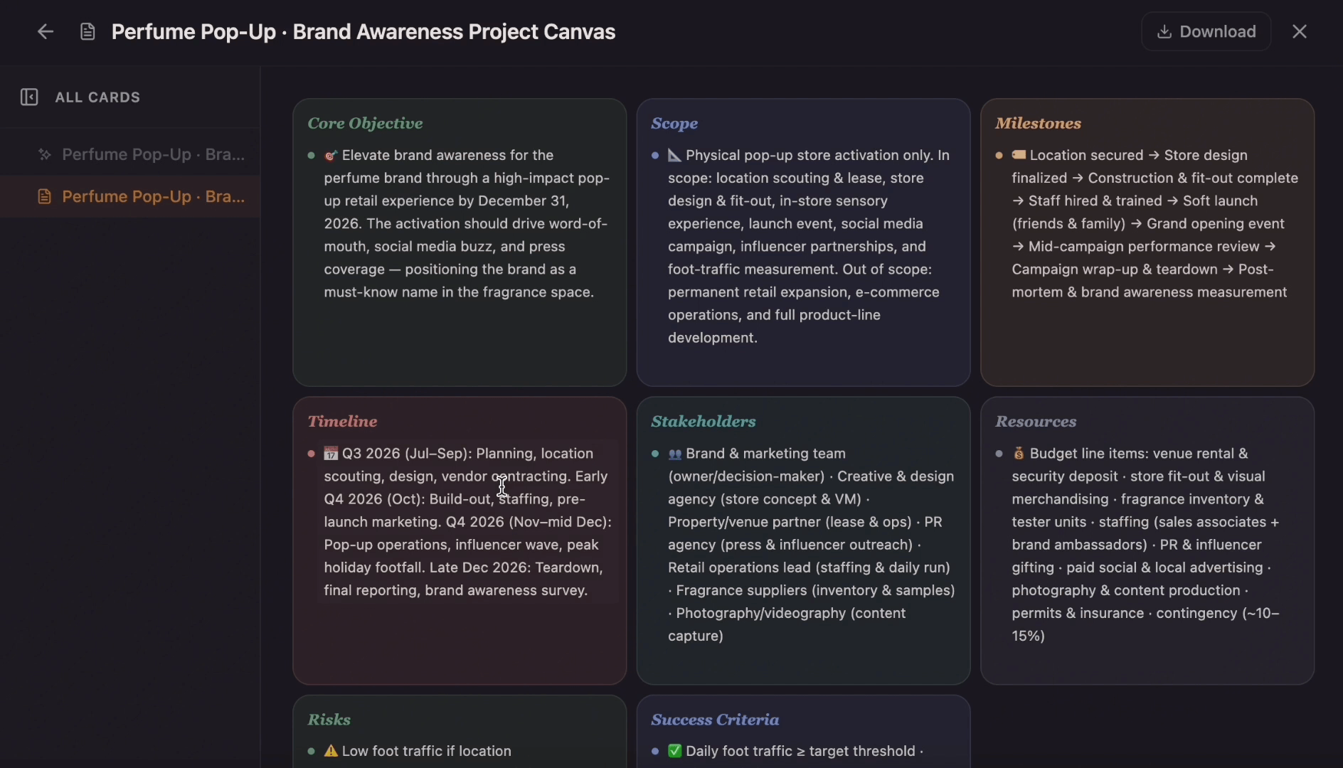 Project Planning Template
